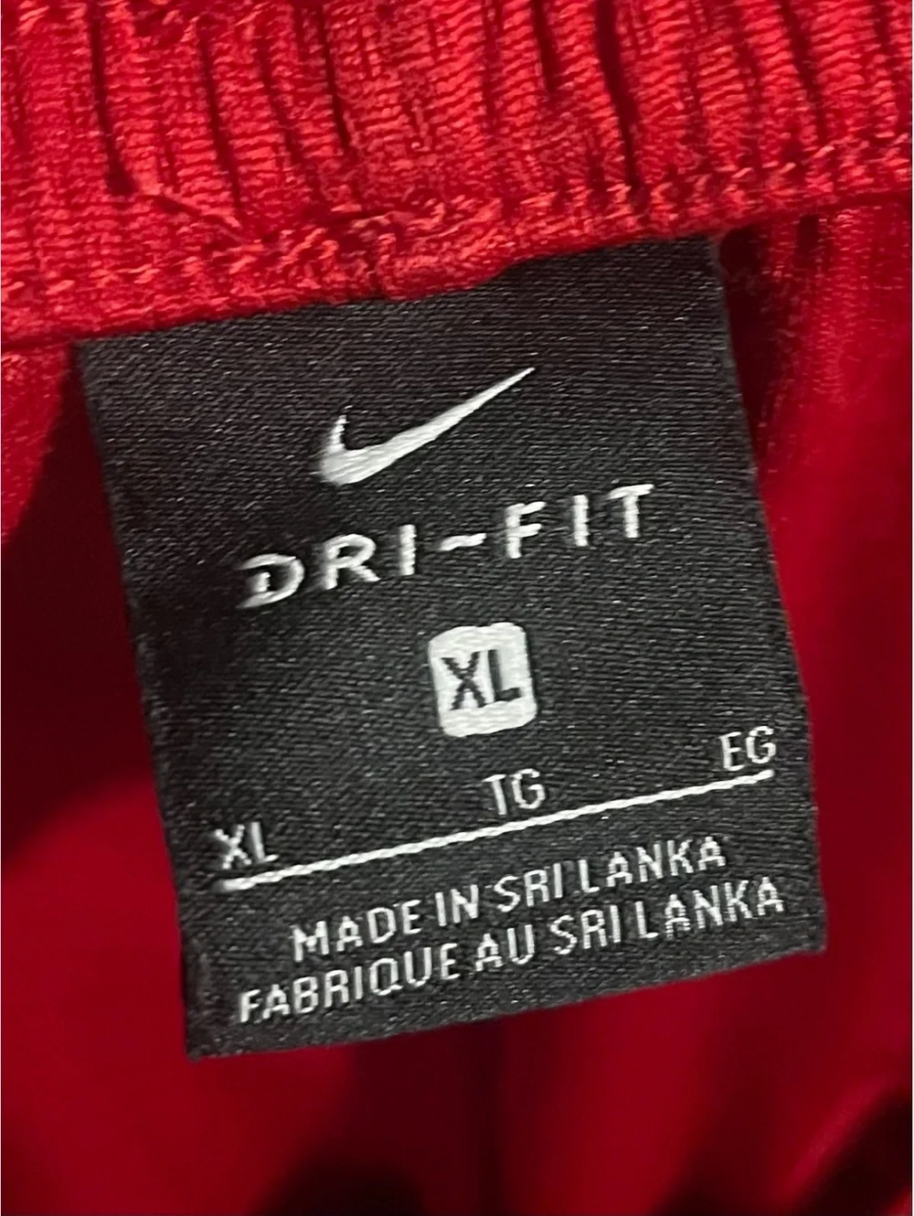 Nike Dri-FIT Red and Black Athletic Shorts XL